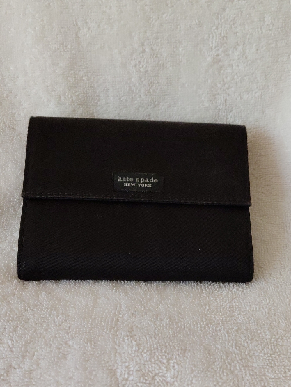 kate spade Black Nylon Fold Wallet